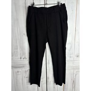FRANK & EILEEN MURPHY BILLION DOLLAR RAW HEM CROP STRETCH LEGGINGS PANTS BLACK L